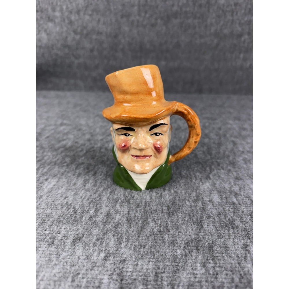 Vintage Artone England Man Top Hat Toby Character Jug Ceramic Figurine Decor